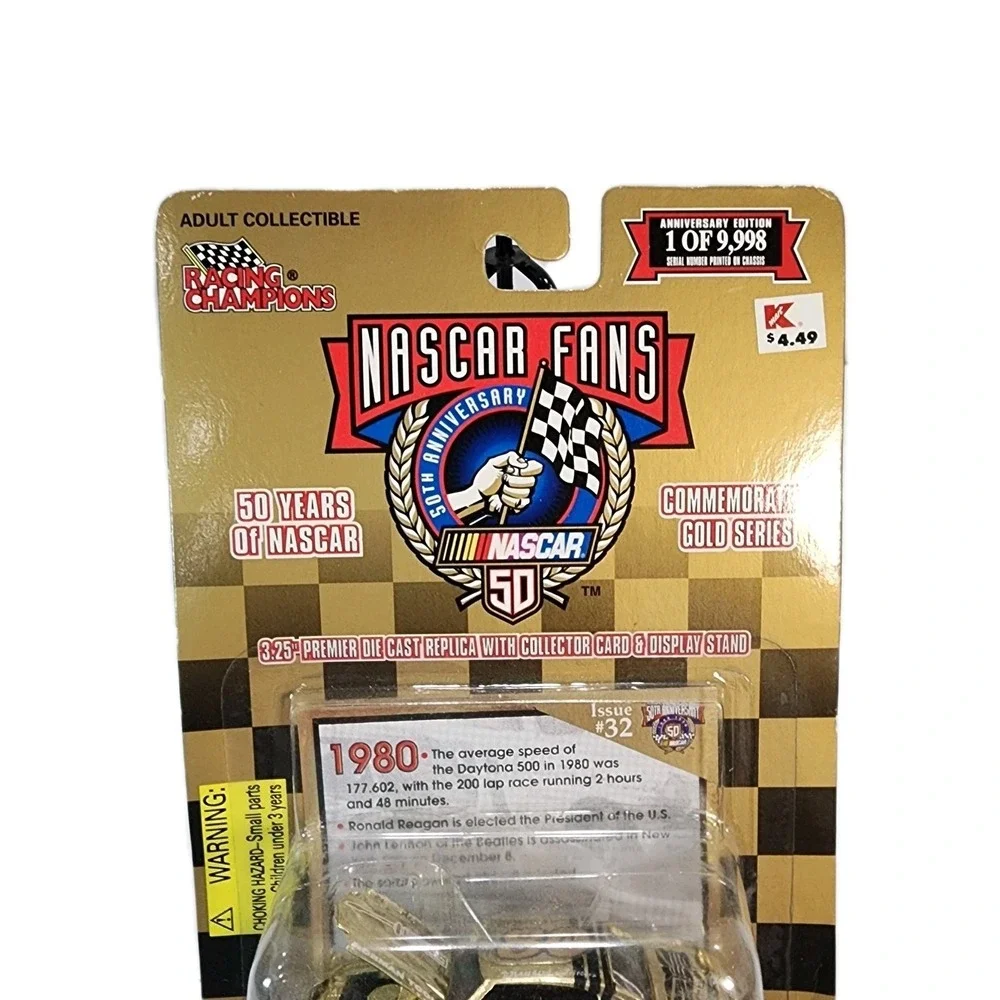 Racing Champions Nascar Fans 50th Ann Gold Commemorative Series #80 Issue 32